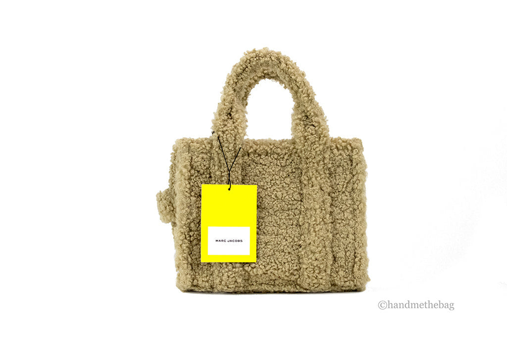 Marc Jacobs The Teddy Mini Beige Sherpa Tote Bag
