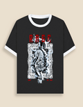 Rage of Tiger Premium Unisex Ringer T-Shirt Black