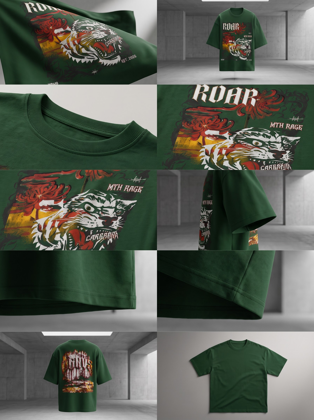 Roar With Rage Unisex Terry Oversized Tee