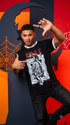 Rage of Tiger Premium Unisex Ringer T-Shirt Black