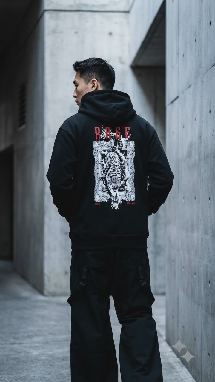 Rage of Tiger Unisex Hoodie